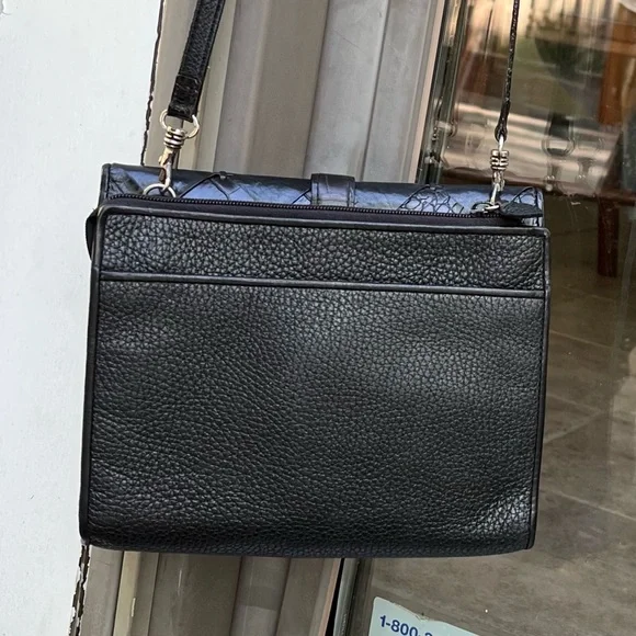 Vintage black leather Brighton cross body bag - Picture 2 of 13